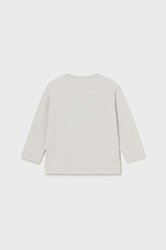 Mayoral longsleeve bawełniany niemowlęcy 2014.3B.Baby.9BYX szary AW23