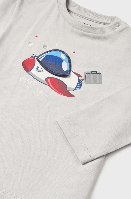 Chłopiec Mayoral longsleeve bawełniany niemowlęcy 2014.3B.Baby.9BYX szary