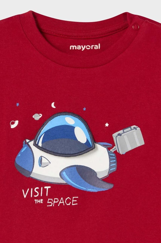 Хлопковый лонгслив для младенцев Mayoral красный 2014.3B.Baby.9BYX