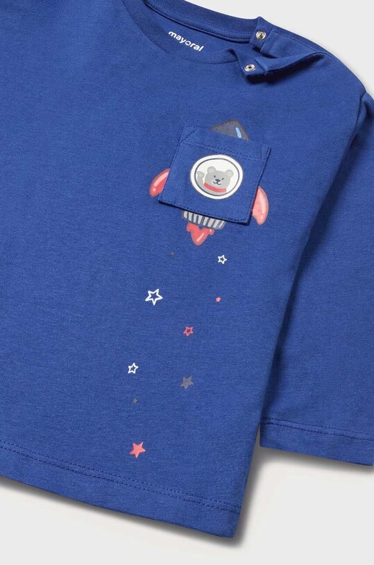 Chłopiec Mayoral longsleeve bawełniany niemowlęcy 2015.3B.Baby.9BYX niebieski