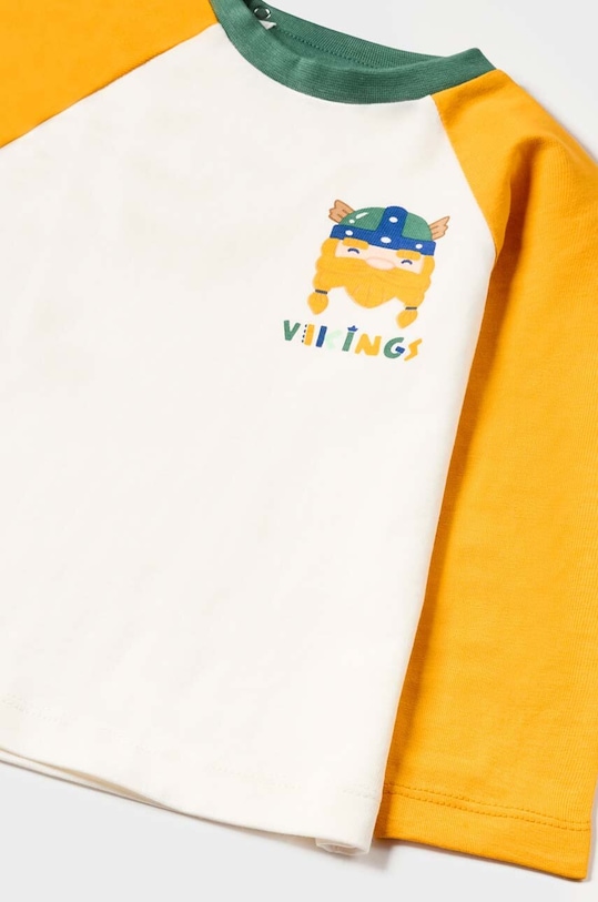 Mayoral longsleeve bawełniany niemowlęcy zielony 2016.3C.Baby.9BYX