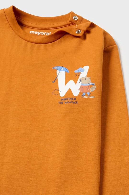 CHLAPEC Dětský bavlněný dlouhý rukáv Mayoral 2020.3D.Baby.9BYX oranžová