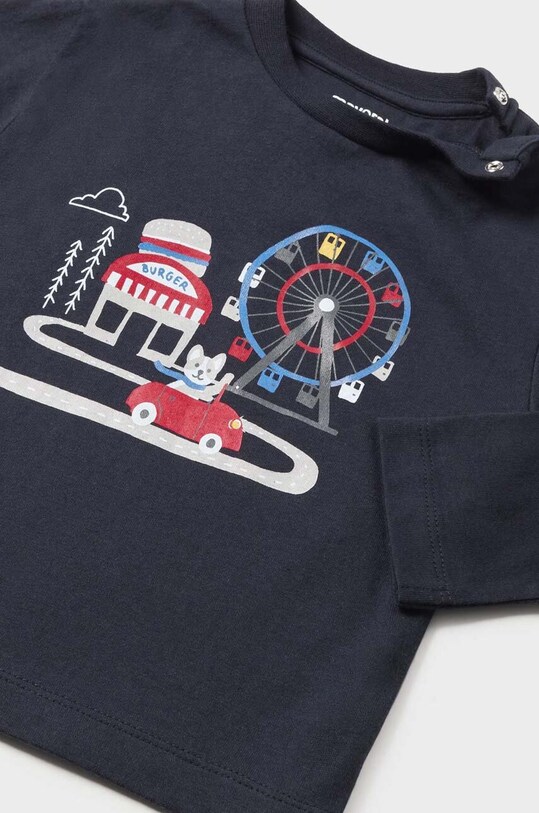 Mayoral longsleeve din bumbac pentru bebeluși 2-pack rosu 2022.3F.Baby.9BYX