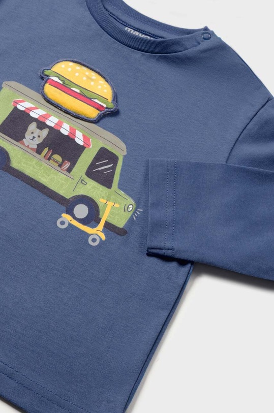 CHLAPEC Dětský bavlněný dlouhý rukáv Mayoral 2024.3F.Baby.9BYX modrá