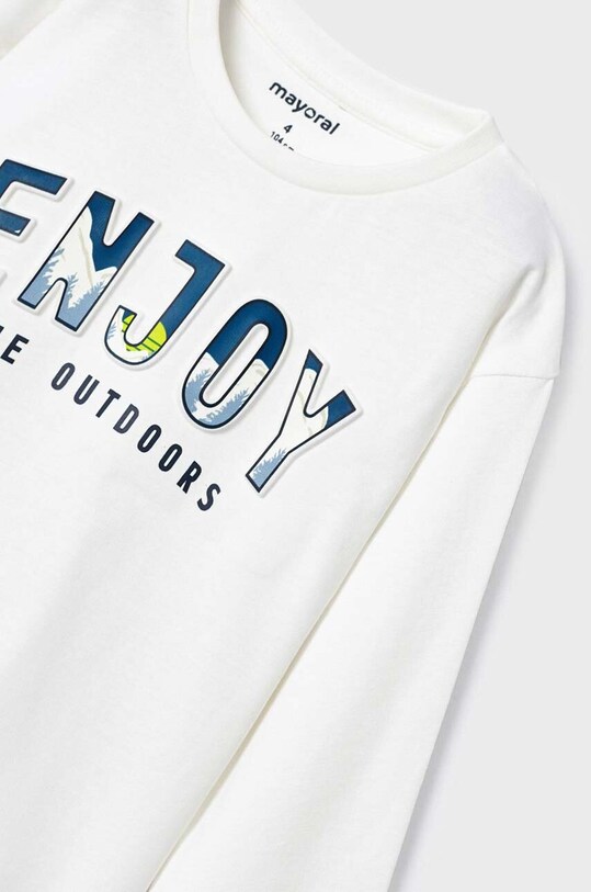 Chłopiec Mayoral longsleeve bawełniany dziecięcy 4020.5C.Mini.9BYX beżowy