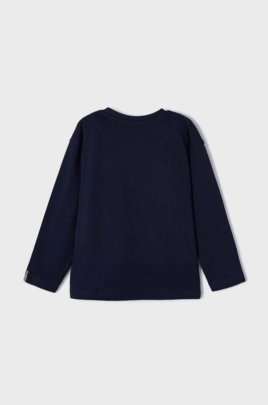 Mayoral longsleeve bawełniany dziecięcy 4020.5C.Mini.9BYX granatowy AW23
