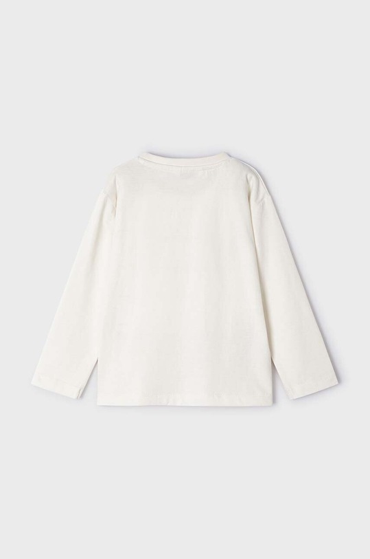 Mayoral longsleeve bawełniany dziecięcy 4028.5E.Mini.9BYX beżowy AW23