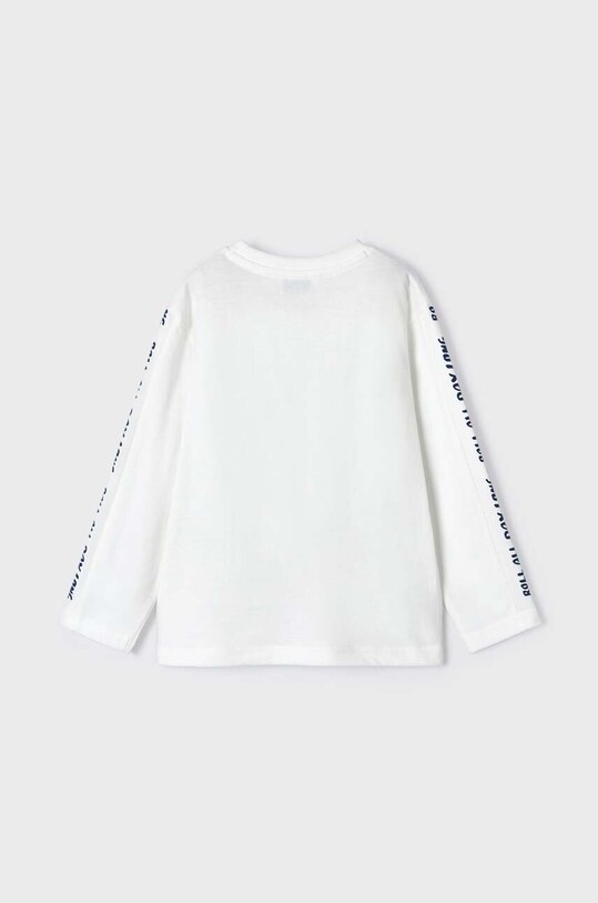 Mayoral longsleeve bawełniany dziecięcy 4032.5F.Mini.9BYX beżowy AW23