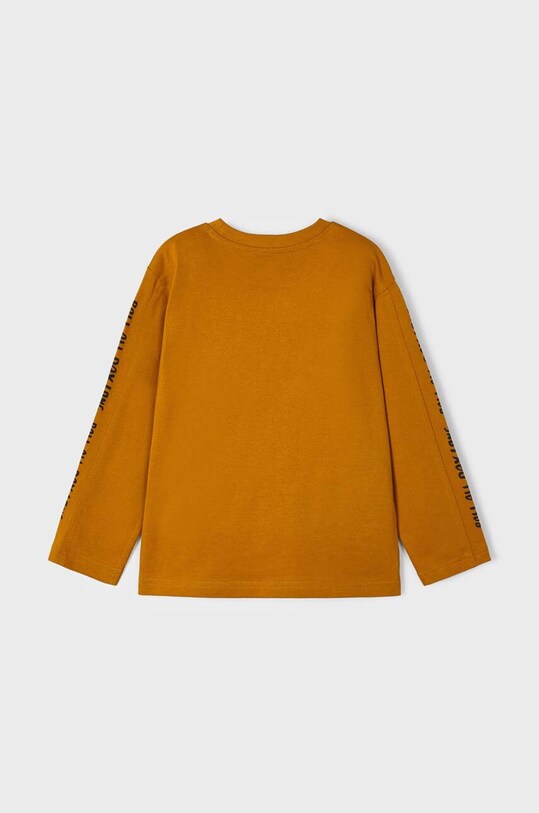 Chłopiec Mayoral longsleeve bawełniany dziecięcy 4032.5F.Mini.9BYX pomarańczowy