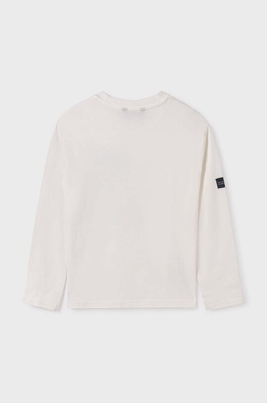 Mayoral longsleeve bawełniany dziecięcy 7068.7D.Junior.9BYX niebieski AW23