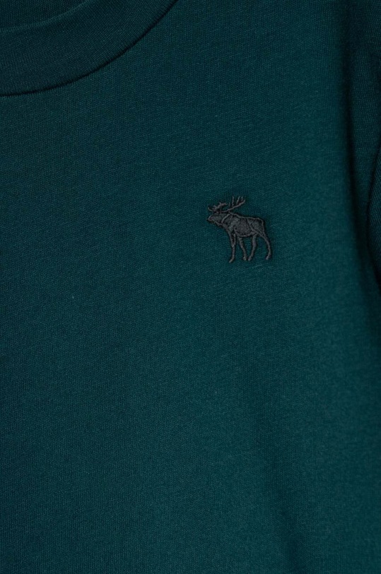 Chłopiec Abercrombie & Fitch longsleeve dziecięcy KI224.3062 zielony