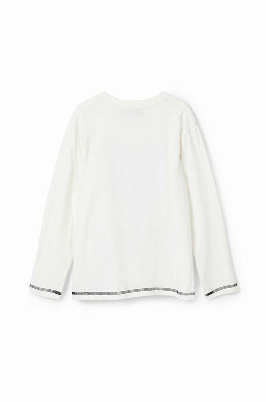 Chłopiec Desigual longsleeve bawełniany dziecięcy 23WBTK14 biały