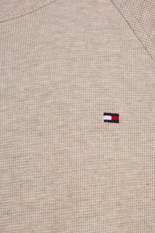 Tommy Hilfiger longsleeve bawełniany dziecięcy beżowy KB0KB08611.128.176.9BYX