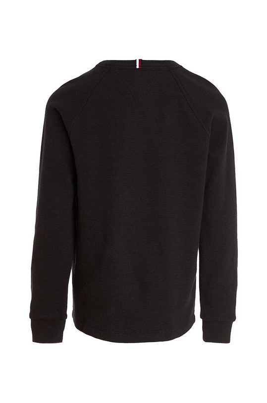 Chłopiec Tommy Hilfiger longsleeve bawełniany dziecięcy KB0KB08611.128.176.9BYX czarny