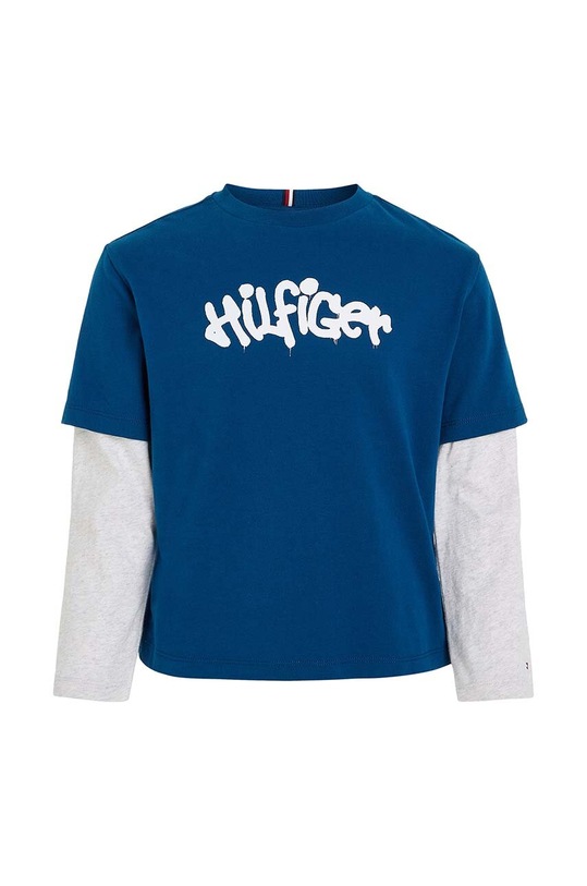 Παιδικό βαμβακερό μακρυμάνικο Tommy Hilfiger KB0KB08545.128.176.9BYX σκούρο μπλε AW23