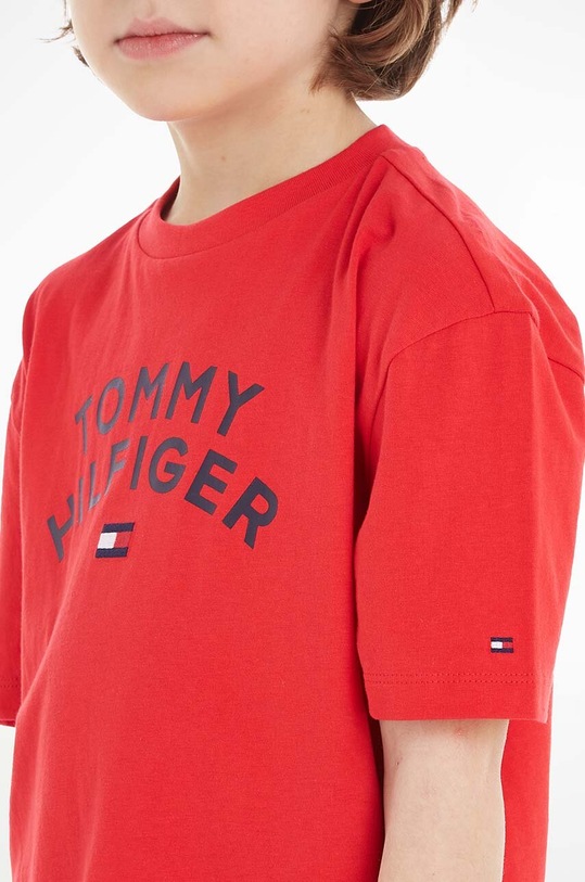 Tommy Hilfiger gyerek pamut póló KB0KB08548.74.122.9BYX piros