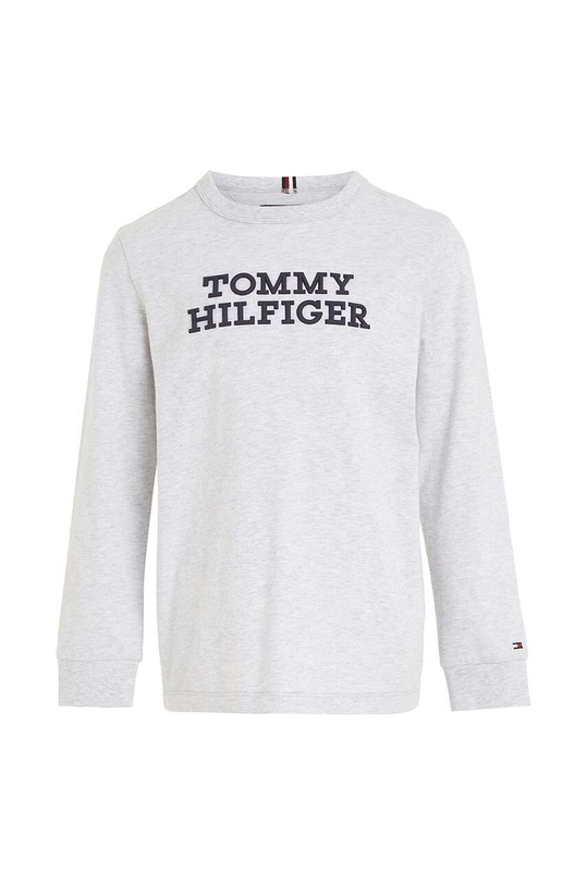 Tommy Hilfiger longsleeve bawełniany dziecięcy KB0KB08554.128.176.9BYX szary AW23