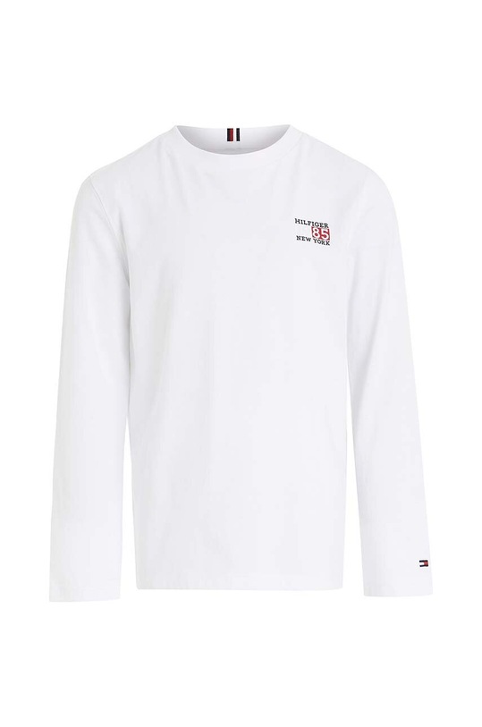 Tommy Hilfiger longsleeve bawełniany dziecięcy KB0KB08627.128.176.9BYX biały AW23