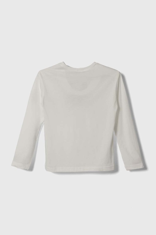 Dětské bavlněné tričko s dlouhým rukávem United Colors of Benetton 3096C10D9.G.SEASONAL bílá AW23