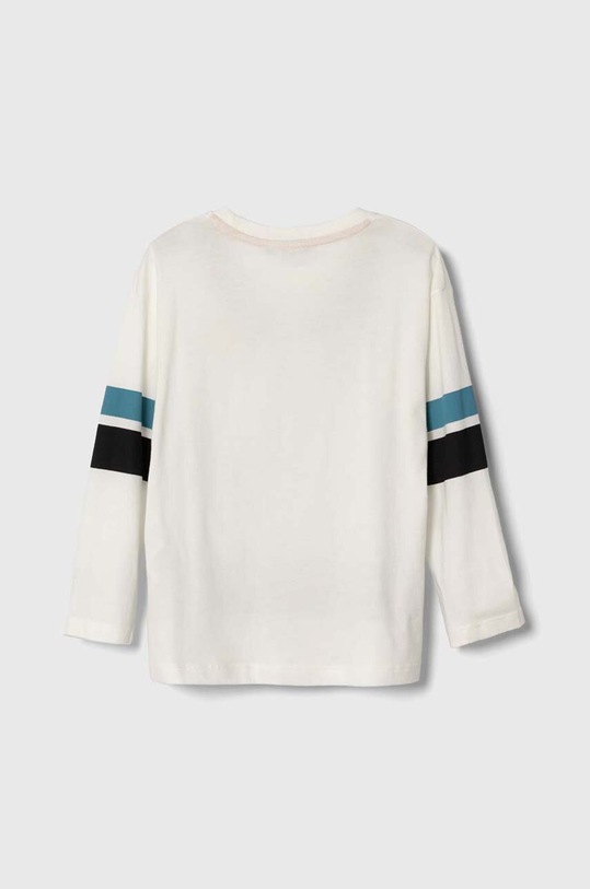 Дитячий бавовняний лонгслів Sisley 3096X103C.G.SEASONAL білий AW23