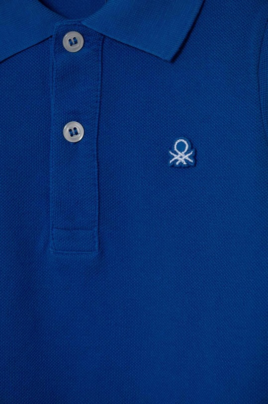 Dječaci Dječja pamučna majica dugih rukava United Colors of Benetton 3089G3009.P.SEASONAL plava