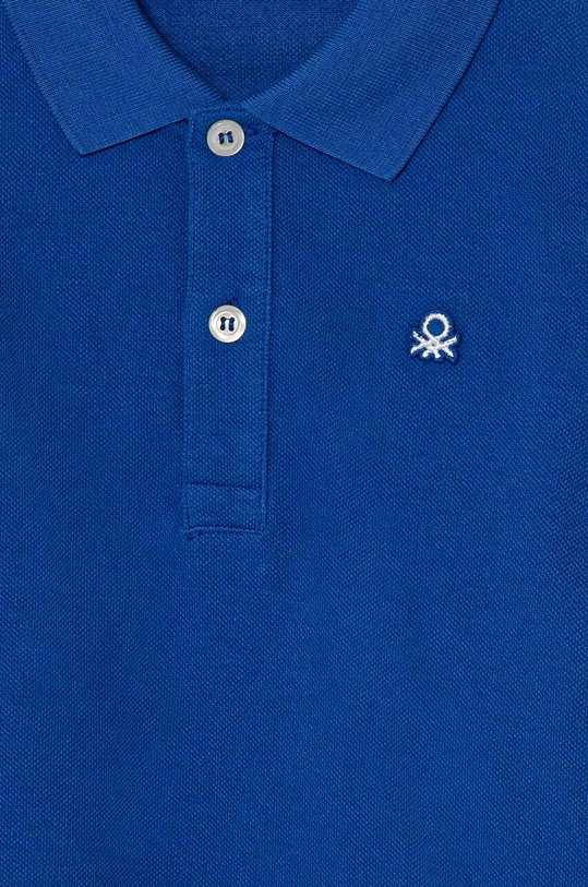 Chlapec Detská bavlnená košeľa s dlhým rukávom United Colors of Benetton 3089G3009.P.SEASONAL tmavomodrá