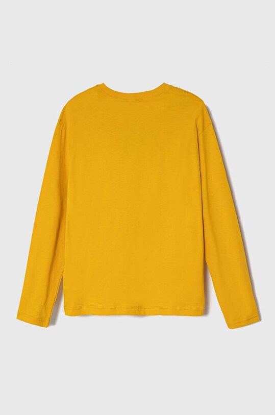 United Colors of Benetton longsleeve bawełniany dziecięcy 3096C10DK.G.SEASONAL żółty AW23