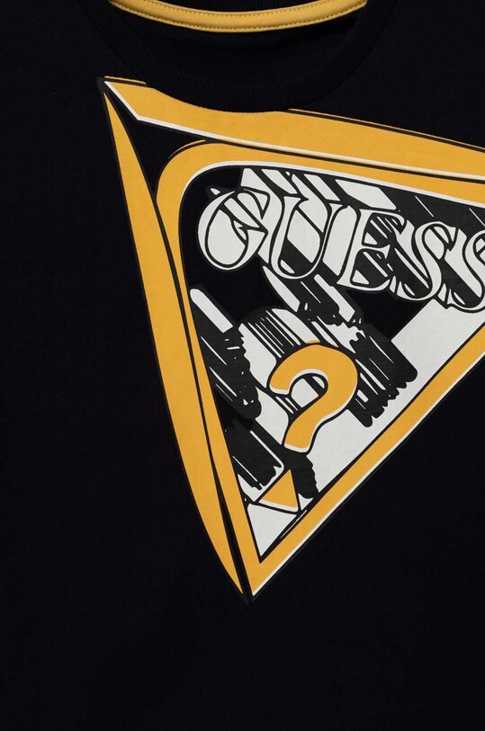 Chłopiec Guess longsleeve bawełniany dziecięcy L3BI02.I3Z14.9BYX granatowy