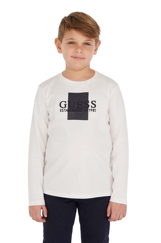 Детска блуза с дълги ръкави Guess L3BI10.I3Z14.9BYX бял