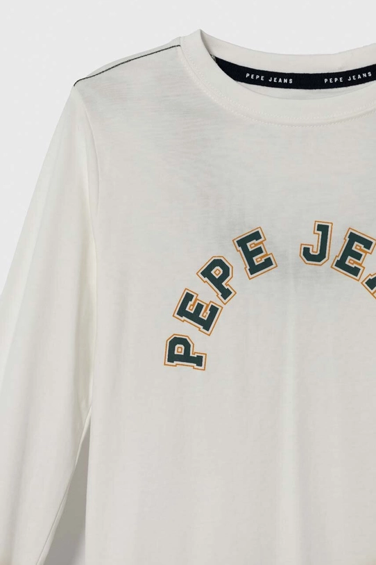 Мальчик Хлопковый детский лонгслив Pepe Jeans PB503730 белый