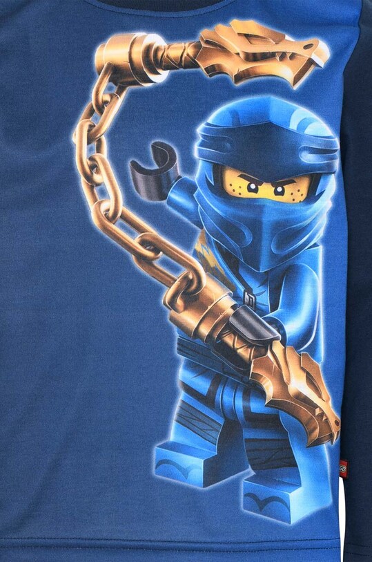 Хлопчик Дитячий бавовняний лонгслів Lego 12010902 темно-синій