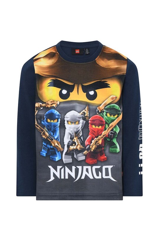 Lego longsleeve din bumbac pentru copii 12010946 bleumarin AW23