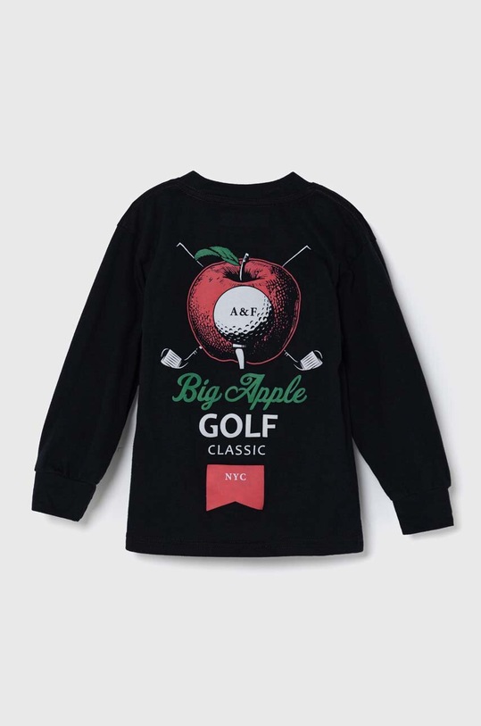 Abercrombie & Fitch longsleeve dziecięcy KI223.3136 czarny AW23