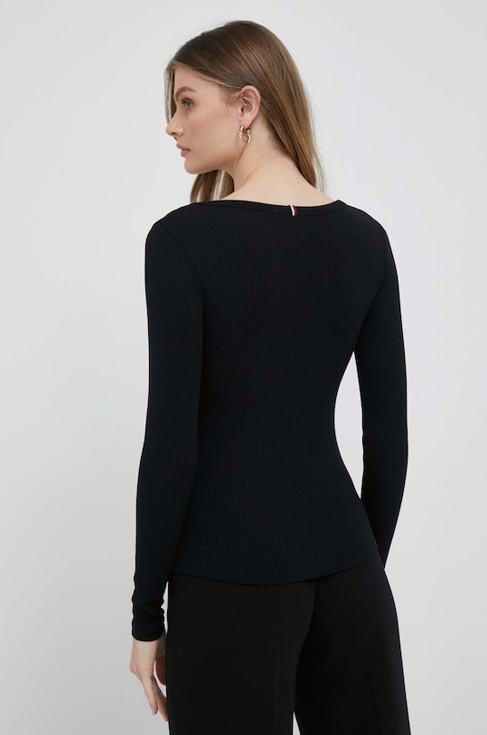 Odzież Tommy Hilfiger longsleeve WW0WW38869 czarny