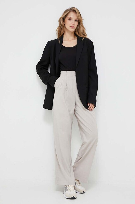 Лонгслів Tommy Hilfiger WW0WW39147 чорний AW23