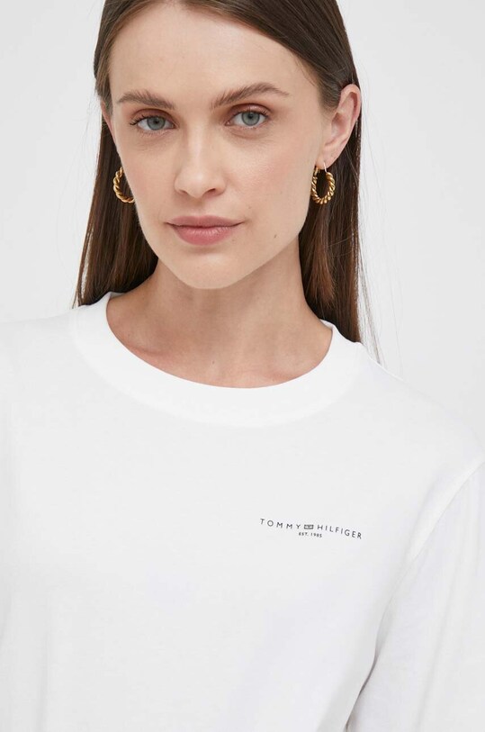 Лонгслів Tommy Hilfiger білий WW0WW39784