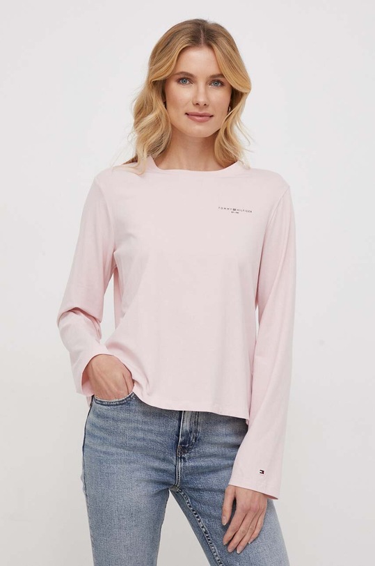 Tommy Hilfiger longsleeve różowy WW0WW39784