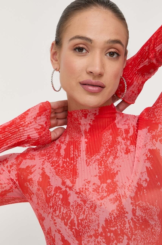 BOSS longsleeve czerwony 50495777