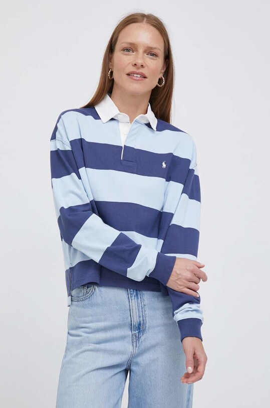 Polo Ralph Lauren longsleeve bawełniany wzorzyste multicolor 211914137