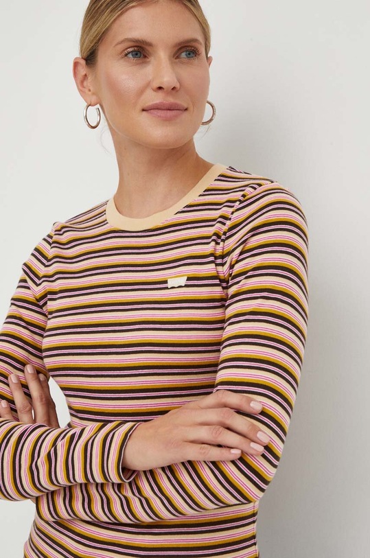 Levi's longsleeve bawełniany multicolor 69555.0046