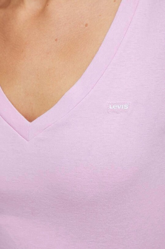 Levi's longsleeve bawełniany A4891.0004 różowy