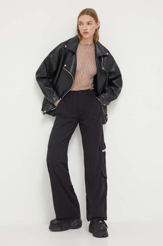 Tričko s dlhým rukávom Abercrombie & Fitch KI139.3442.465 béžová AW23