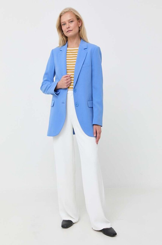 Hedvábné tričko s dlouhým rukávem MAX&Co. 79440423 zelená AW23