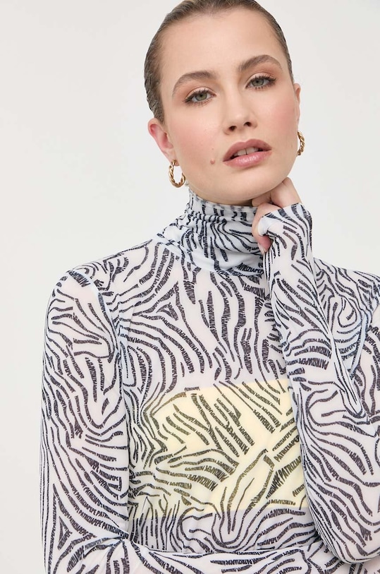 Patrizia Pepe hosszú ujjú elasztánnal kék 8M1200.J144