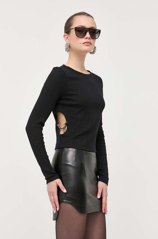 Longsleeve Patrizia Pepe μαύρο 8M1503.J131