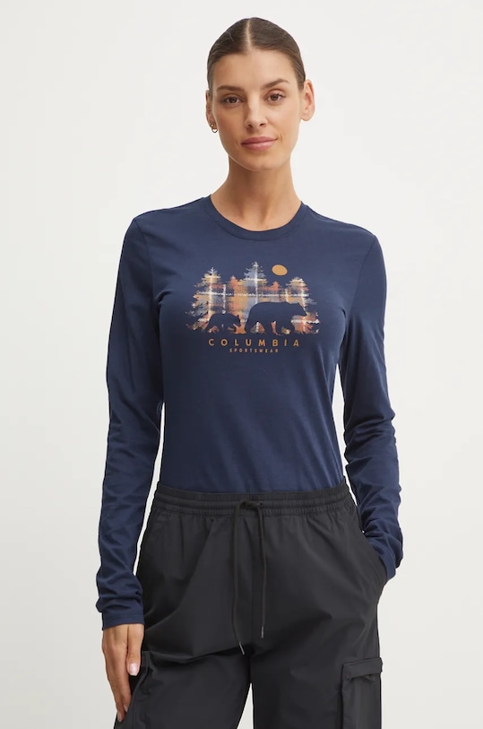 Columbia longsleeve print bleumarin 1960003