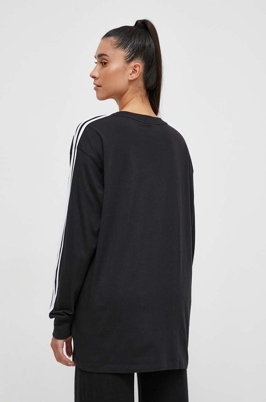 Oblečenie Bavlnené tričko s dlhým rukávom adidas Originals IK4053 čierna