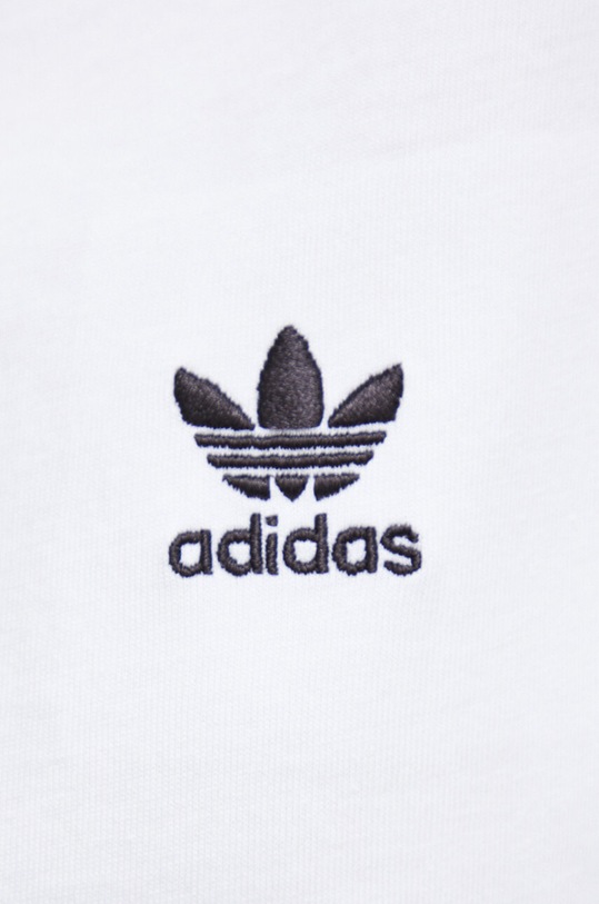 Bavlnené tričko s dlhým rukávom adidas Originals IK4054 biela
