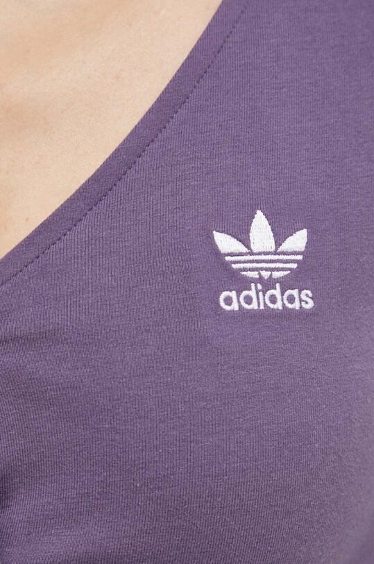 Лонгслів adidas Originals фіолетовий IK6616