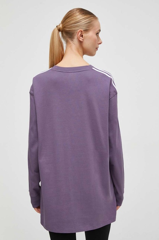 Oblečenie Bavlnené tričko s dlhým rukávom adidas Originals IL3870 fialová
